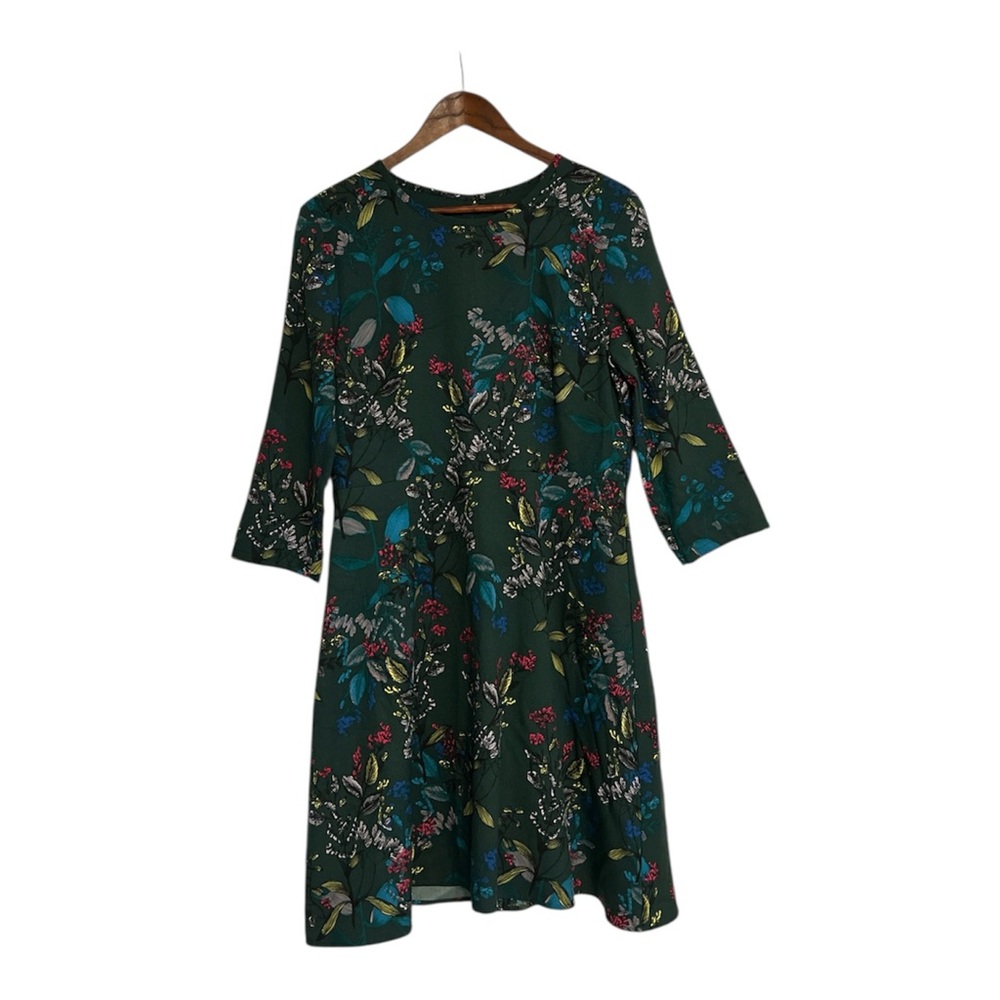 Banana Republic Green Floral Dress